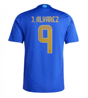 Argentina Julian Alvarez #9 Replika Udebanetrøje Copa America 2024 Kortærmet